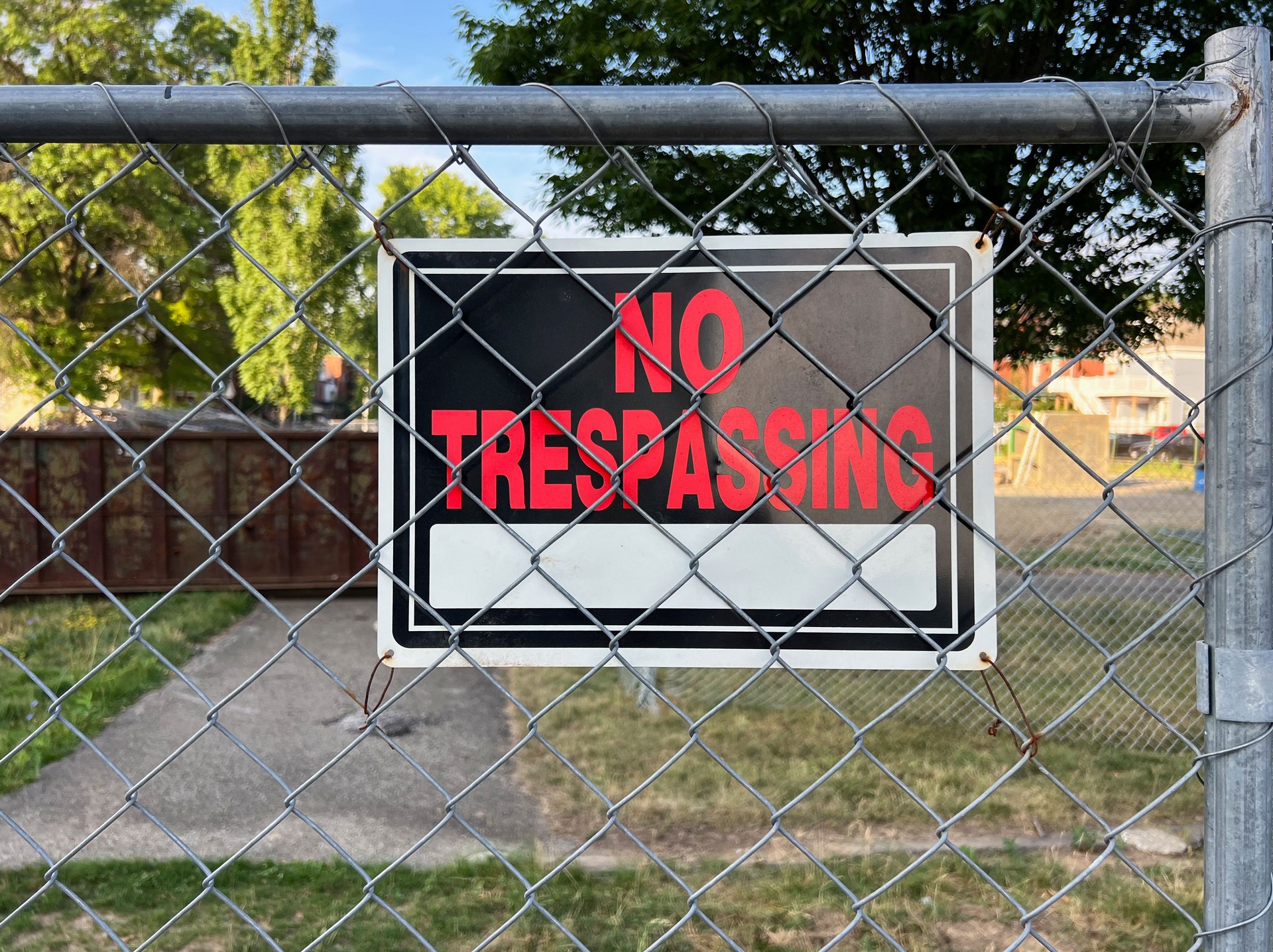 No Trespassing Sign